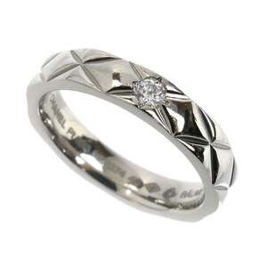 CHANEL Silver Diamond Ring